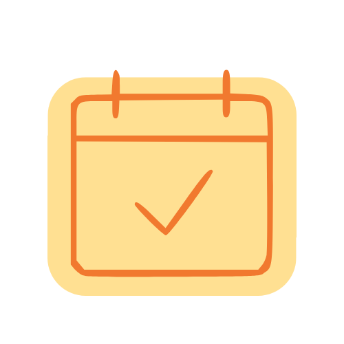 orange calendar graphic