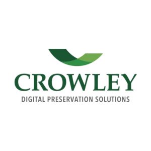 Green and black Crowley Digital Preservation Solutions logo on white background
